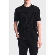 Emporio Armani Pamuklu Yuvarlak Yaka Desenli T Shirt Erkek T Shirt EM006770 AF10017 MC717