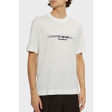 Emporio Armani Pamuklu Yuvarlak Yaka Regular Fit T Shirt Erkek T Shirt EM007353 AF10017 M0497