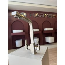 Harmeh Concept 1960 C Kare Arıtmalı Evye Bataryası Krom