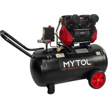 Yağsız ve Sessiz Yüksek Hızlı Dolum 50 Lt Kompresör Tutulan Model Mytol Hava Set Hedıyelı