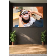 Şehzat Design Protez Saç (Saç Sistemi) Uygulaması Yatay Kanvas Tablo 4065