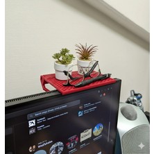 Szd Design Monitör Üstü Figür Rafı Setup Bilgisayar Aksesuarları