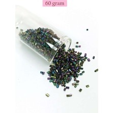 Bin1çeşit Kesme Cam Boncuk 2mm - 60 Gram - Parlak Alacalı - BNC352
