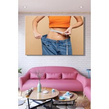 Şehzat Design Sağlıklı Yaşam ve Diyet Konsepti Yatay Kanvas Tablo 3909