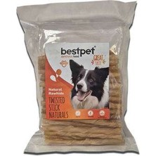 Bin1çeşit Burgu Doğal Natural Kemik Çubuk Köpek Ödülü 350 gr