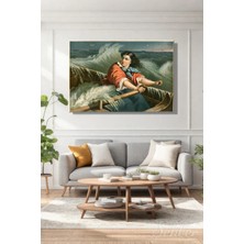 Şehzat Design Thomas Brooks Grace Darling'i Betimleyen Eseri Yatay Kanvas Tablo 3733
