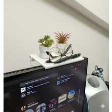 Szd Design Monitör Üstü Figür Rafı Setup Bilgisayar Aksesuarları