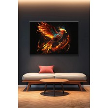Şehzat Design Yatay Tekli Kanvas Duvar Tablosu Modern Salon Mutfak Yatak Odası Ofis Anka Kuşu