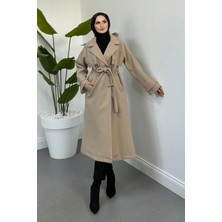 Merven Akyüz Azerra Astarlı Kaşe Kaban Vizon (ÖN SİPARİŞTİR)