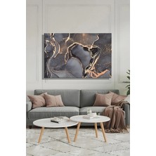 Şehzat Design Kanvas Tablo Yatay Tekli Salon Mutfak Yatak Odası Ofis Fluid Ard Soyut Mermer Deseni