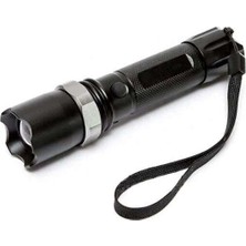 Mudanis KM-110 Profesyonel Şarjlı El Feneri Ledli+Flashlight+Zoom Özellikli Aparatlı 6 Parça Full Set