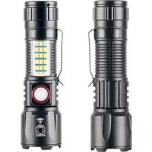 Magicool Wison WS-2828 10W 1000 Lümen Şarjlı Metal El Feneri