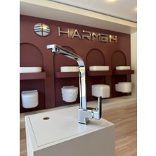Harmeh Concept 2522 C Lily Kuğu Evye Bataryası Krom