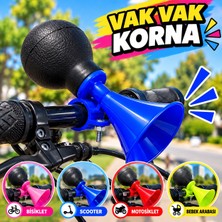 BURADABULDUN Bisiklet Kornası Vak Vak Korna Gidon Montajlı Kauçuk Pompalı Renkli
