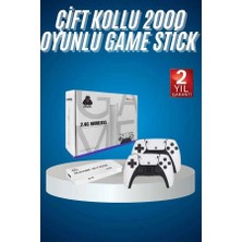 Bin1çeşit Retro Oyun Konsolu 4K Hd Çift Kontrolcü ile Eğlence