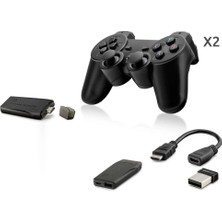 Bin1çeşit Kompakt Retro Oyun Seti 2.4g Kablosuz Gamepad HDMI
