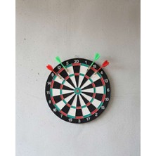 Bin1çeşit 17 Inç Profesyonel Dart Tahtası Dayanıklı Yapı ve 4 Metal Dart Oku