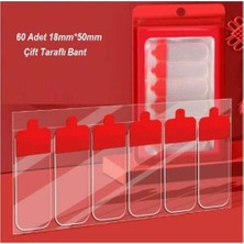 Bin1çeşit Kolay Açılır Güçlü Çift Taraflı Hazır Kesim Yaprak Bant 60'lı Paket 18X50MM
