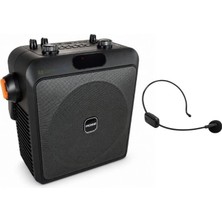 Rose Voice HP-503-K 70 Watt Kablosuz Kafa Mikrofonlu Usb-Sd-Bluetooth Taşınabilir Ses Sistemi