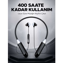 Bin1çeşit Spor Için Bluetooth Boyun Kulaklığı Mikrofonlu Kablosuz Kulak Içi Müzik ve Telefon Kulaklığı