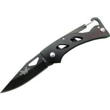 Magicool A1103B Siyah Kamp Çakı 15 cm - Kancalı Metal Saplı