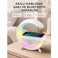 Bin1çeşit Kablosuz Şarjlı Bluetooth Hoparlör ve Gece Lambası – Nfc, Fm Radyo, Rgb Işık