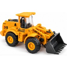 Oyuncak Kepçe Iş Makinesi 18 Cm, Hareketli Ön Kepçeli Inşaat Aracı Çocuk Oyuncağı