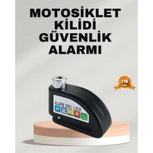 Bin1çeşit Ekonomik Alarm Disk Kilidi Motosiklet Scooter Bisiklet Güvenlik
