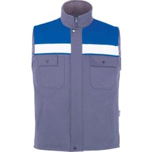 My Form Winto 7/7 Gabardin Kapitoneli Kışlık Yelek-Grı Sax