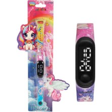 Gadget Gear Miniflak Unicorn Renkli Bileklik LED Çocuk Saati