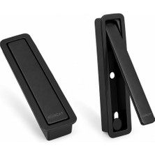 Gürçay Hırdavat Basmalı Kapaklı Gömme Kulp 32MM Siyah