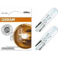 Happy Trend Osram Mini Dipsiz Gösterge Ampul 12V 1.2W T5 2721-02B (2 Adet)