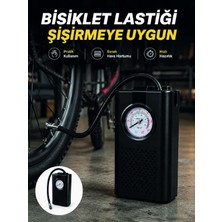 Bin1çeşit Analog Manometreli Kompakt Araç Hava Pompası Lastik Şişirme Cihazı