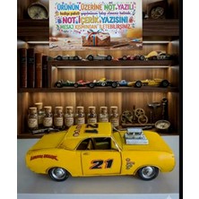 Ayder Online Satış 28 cm Nostaljik Metal Klasik Yarış Arabası - Lemon Shark Serisi (mesajla bildirmeniz halinde dilediğiniz not u hediye paketi üzerine yazılıp gönderim yapılmaktadır)