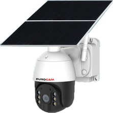 Eurocam EC-IP-SL-7/24-6330 2mp 4g Dış Mekan Güneş Enerjili Pt Güvenlik Kamerası - Renkli Gece Görüş, Insan Algılama, 30.000 Mah Batarya