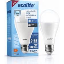 Happy Trend Ecolite Şarjlı LED Acil Durum Ampulü 9W E27 6500K