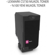 Calligraph Lexmark  CS730 (71C80M0) Kırmızı Muadil Toner (5k)