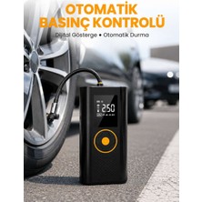Bin1çeşit Otomatik Duran Dijital Hava Pompası Kompakt ve Taşınabilir Tasarım Yeni Nesil