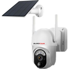 Eurocam EC-IP-SL-6210 2mp 4g Dış Mekan Güneş Enerjili Pt Güvenlik Kamerası - Renkli Gece Görüş, Insan Algılama, 10.400 Mah Batarya
