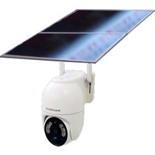 Eurocam EC-IP-SL-7/24-6290 2mp 4g Dış Mekan Güneş Enerjili Pt Güvenlik Kamerası - Renkli Gece Görüş, Insan Algılama, 15.000 Mah Batarya