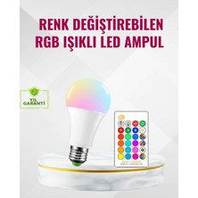 Bin1çeşit Rgb Uzaktan Kumandalı LED Ampul 16 Renk Dekoratif Aydınlatma