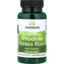 Swanson Vitamins, Full Spectrum® Rhodiola Rosea Root, 400 Mg, 100 Vegan Capsules