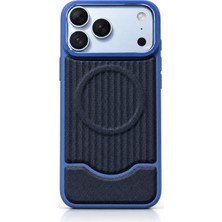 Gör-Al Premium Iphone 18 Pro Velora Kadife Dokulu Magsafe Kılıf