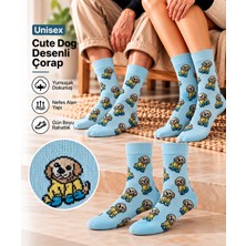 GOST LİRİA Cute Dog Socks – Desenli Unisex Soket Çorap