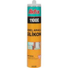 Akfix 1100E Genel Amaçlı Silikon 280 gr Şeffaf SA141