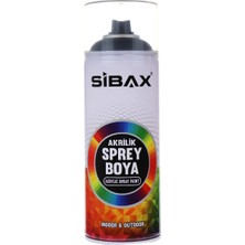 Sibax Akrilik Sprey Boya 400ML Mat Siyah RAL9005