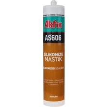 Akfix AS606 Silikonize Akrilik Mastik Altınmeşe 500GR AA019