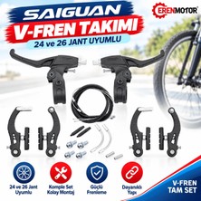 Saiguan Fren Takımı | V-Fren | 24 ve 26 Jant Uyumlu Tam Set Fren Takımı