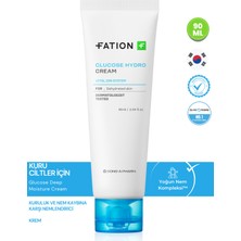 Fation Glucose Cream | Glukoz Kompleksi ile 6 Tip Hyalüronik Asit + 21 Amino Asit | Su Bazlı Derin Nemlendirici Krem, 90ML