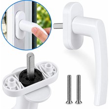 DESIPHON Beyaz Pimapen Kolu Pvc Pencere ve Balkon Kapı Kolu 2 Adet Montaj Vidası Dahil Dayanıklı Ergonomik Tasarım